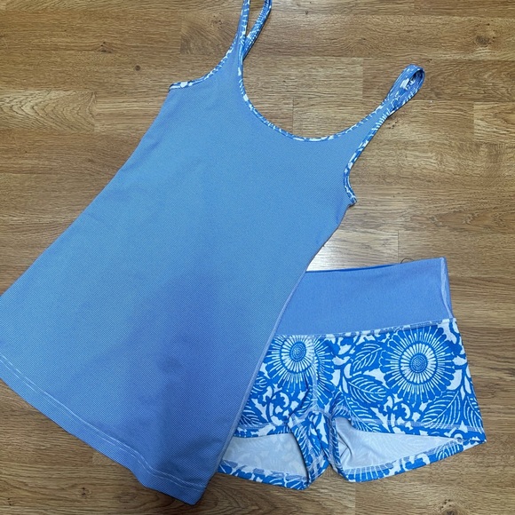 Like new daily tank and boogie shorts lululemon